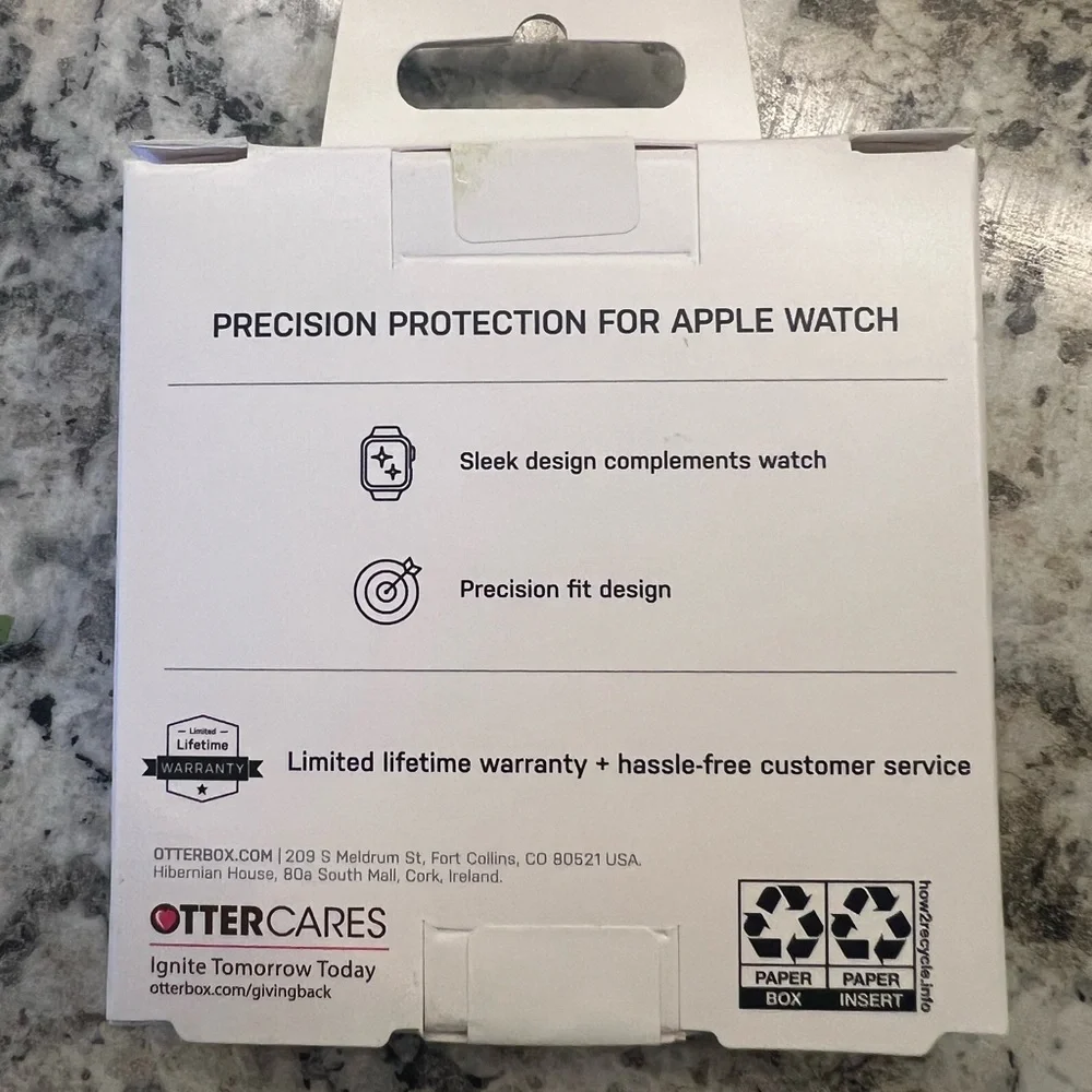 OtterBox Aura Edge Case for Apple Watch Series 9/8/7 - 41 MM - Black
